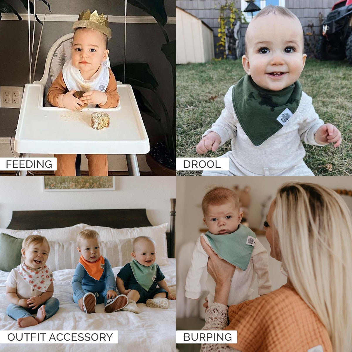 Cloud Bandana Bib Set (8 Pack)