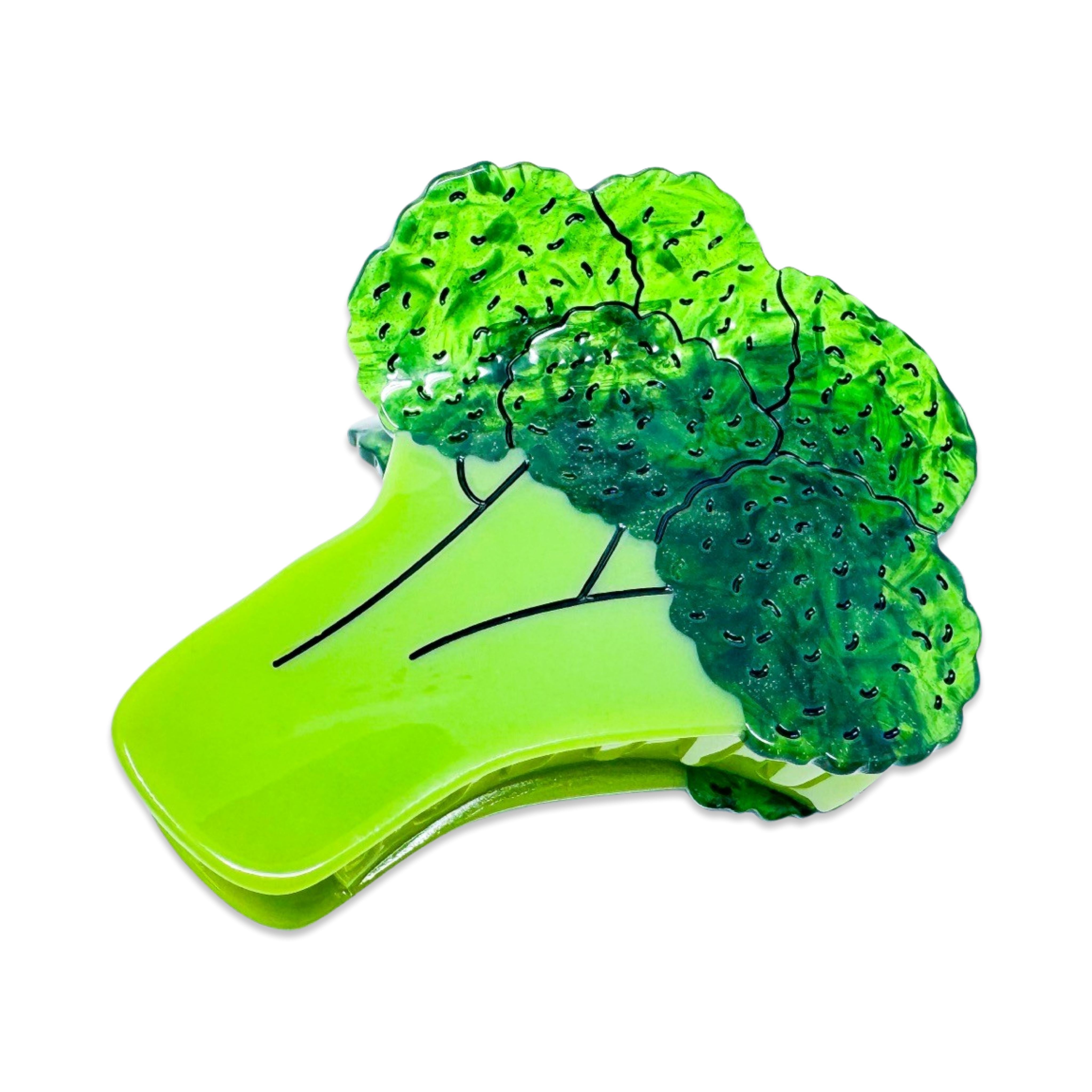 Large Broccoli Hair Claw Clip