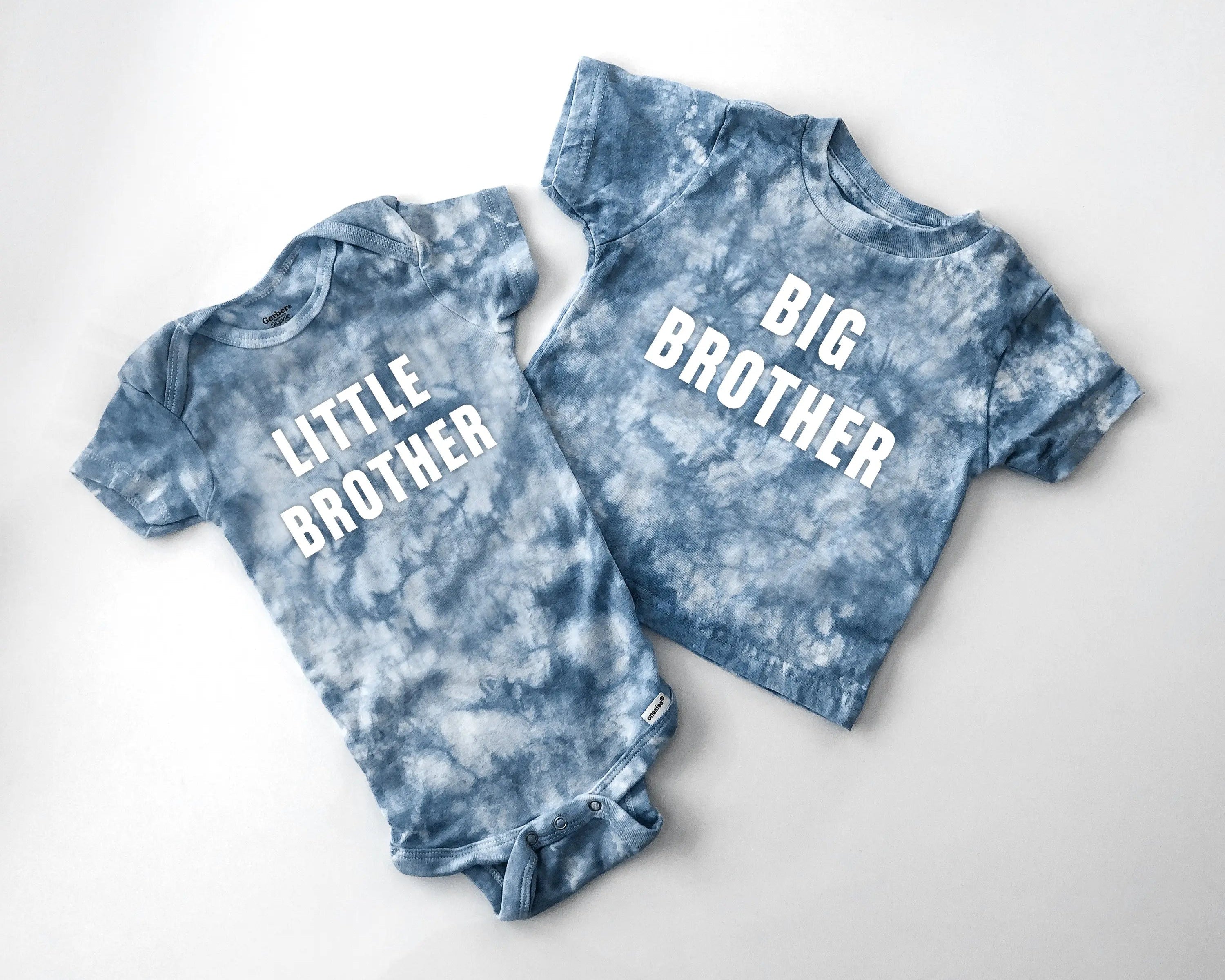 Custom Matching Tie Dye Brother Sister Shirts And Bodysuits
