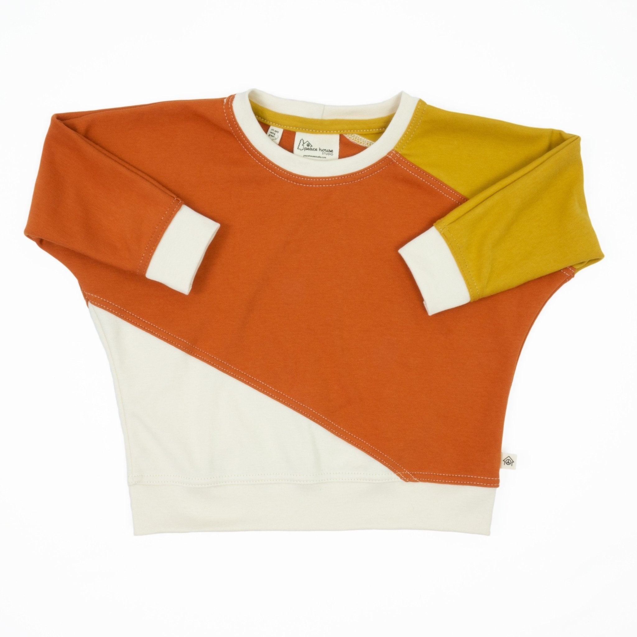 Big Kid Diagonal Colorblock Sweatshirt