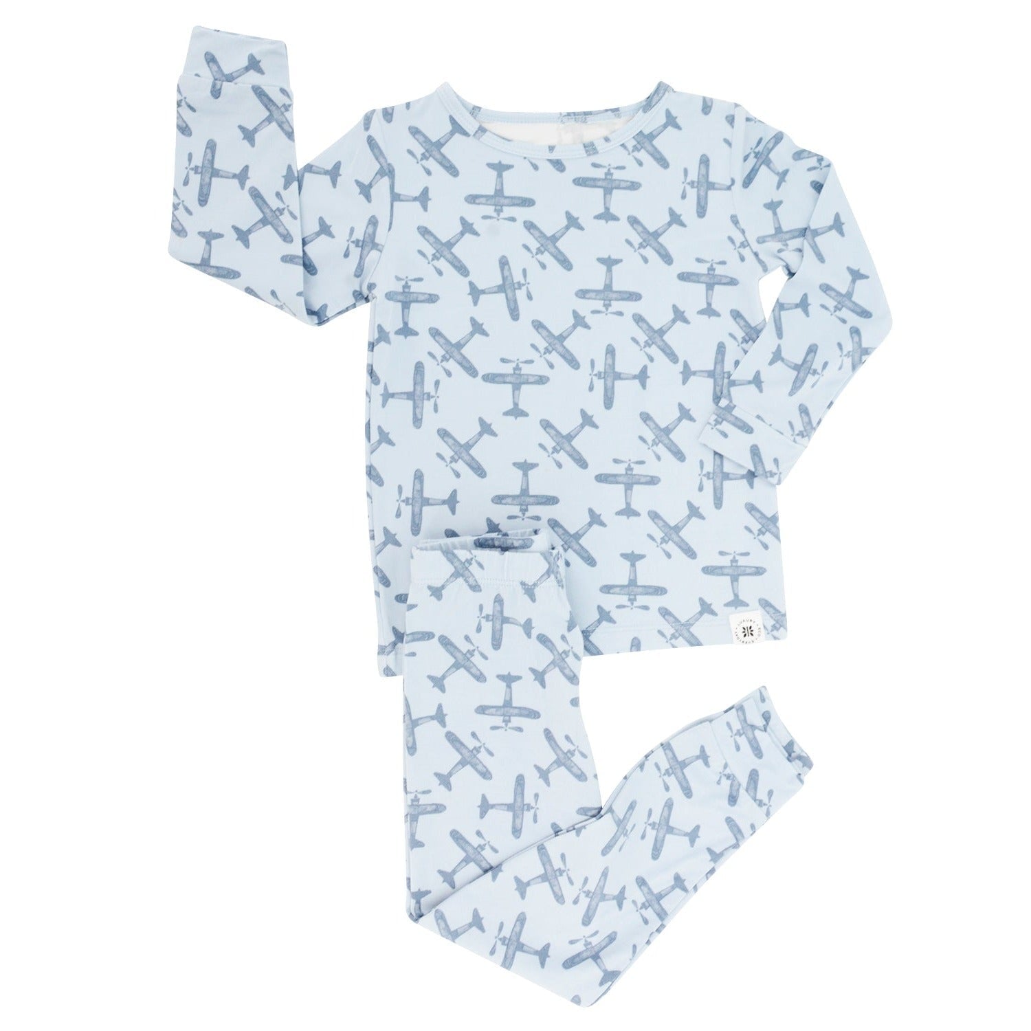 Big Kid Pajama - Airplane Blue