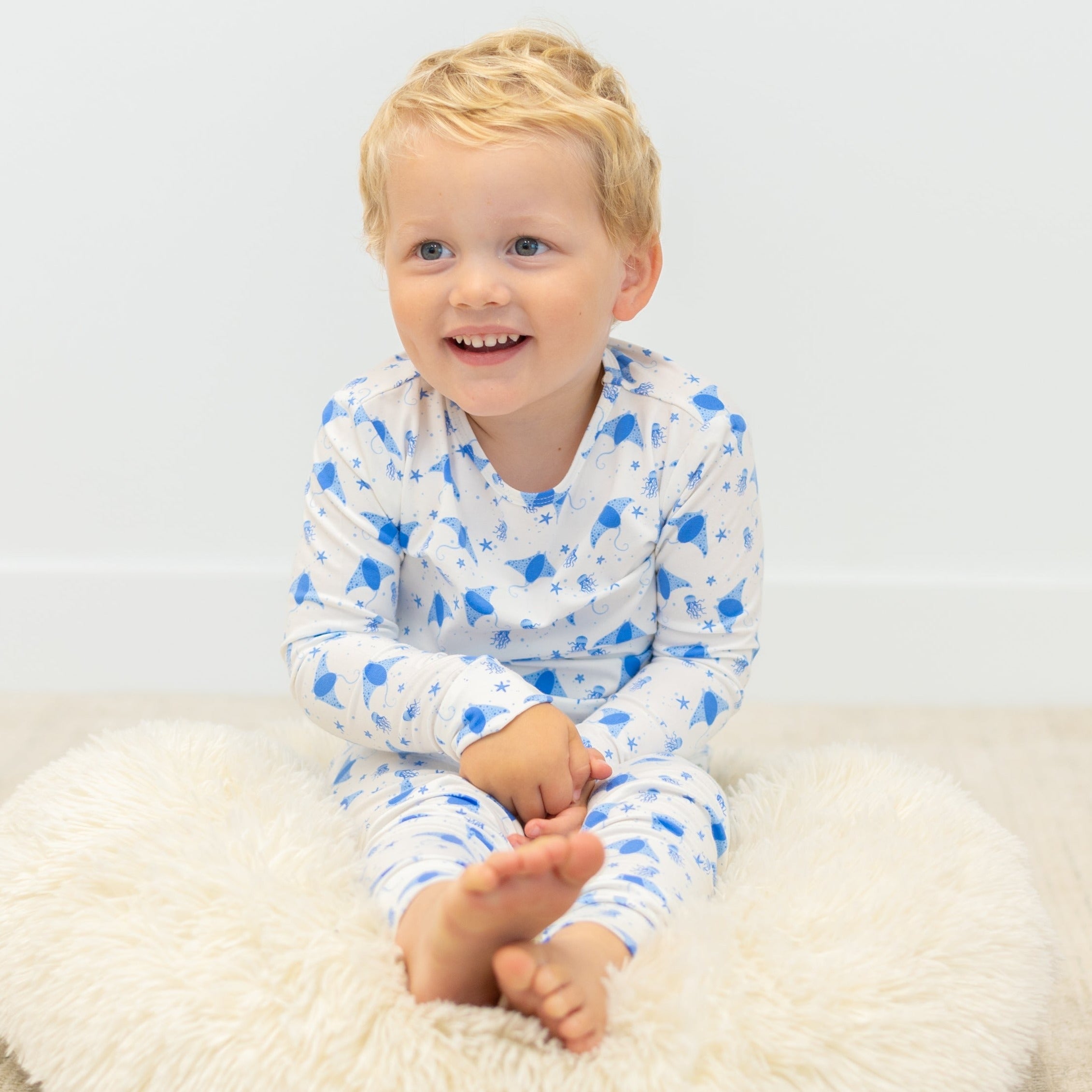 Big Kid Pajama - Stingray Blue