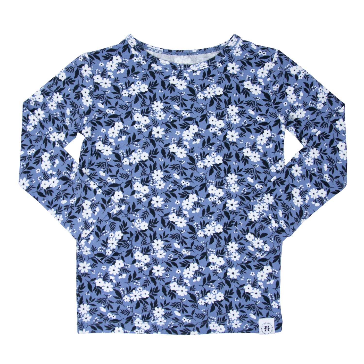 Big Kid Pajama - Vintage Floral Blue