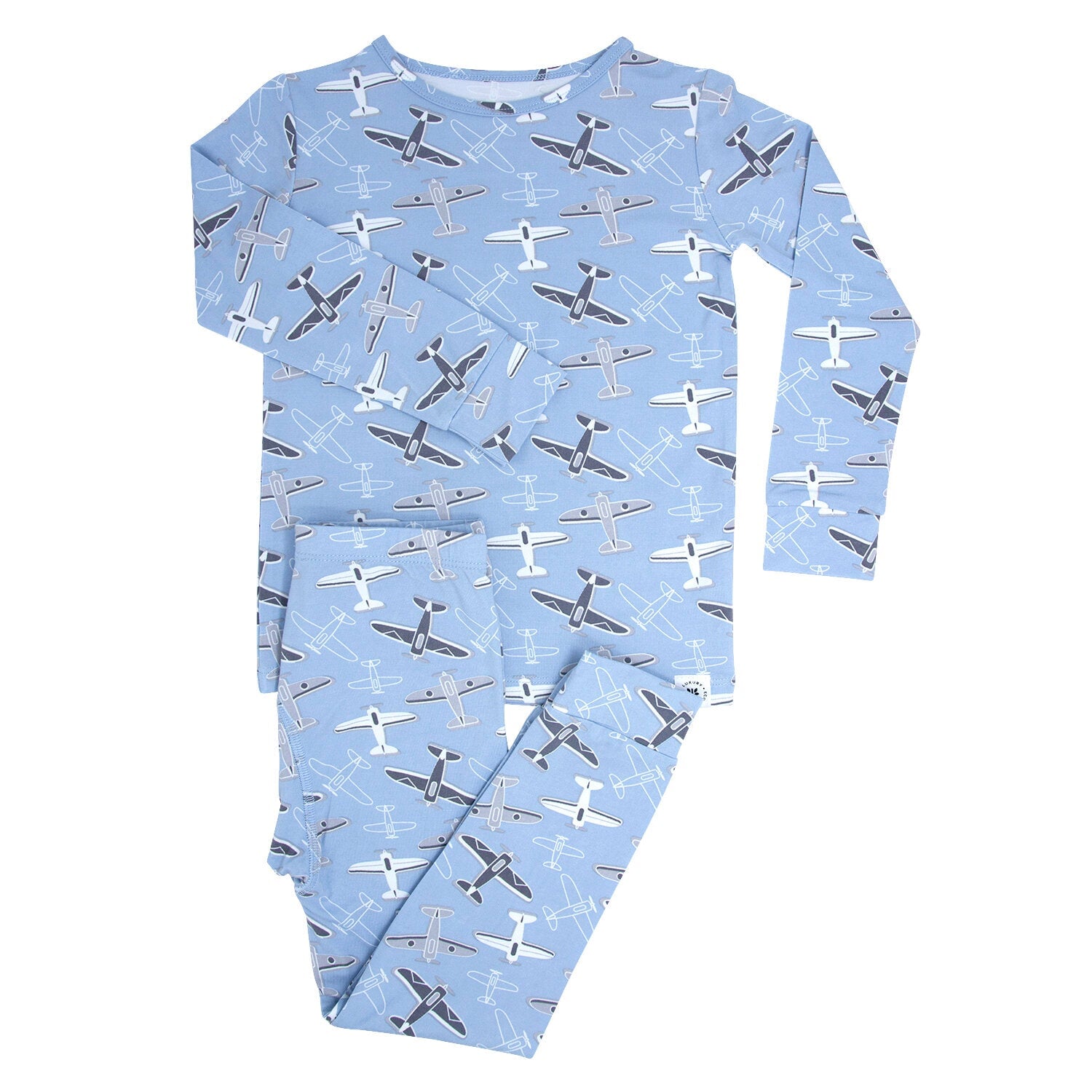 Big Kid Pajama - Blue Aircrafts