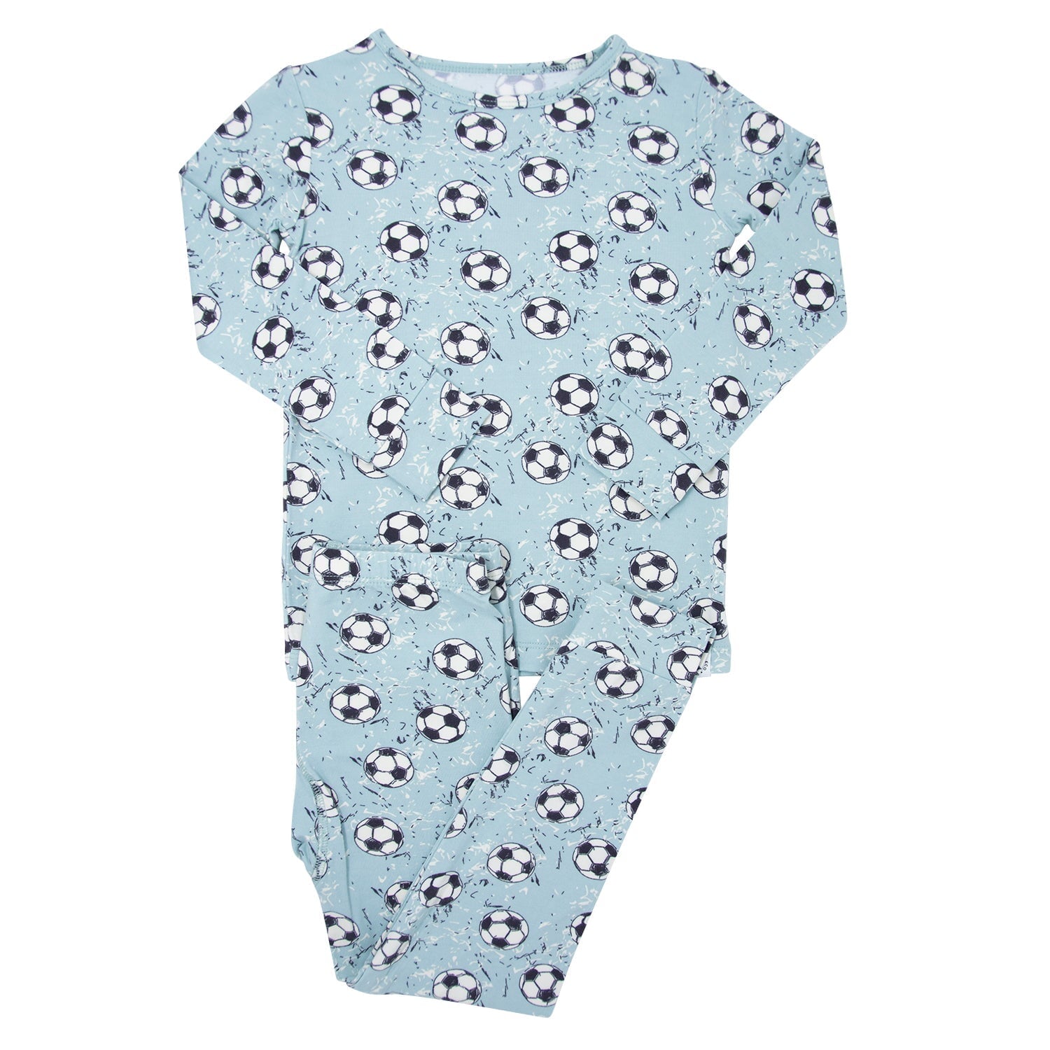 Big Kid Pajama - Soccer Teal