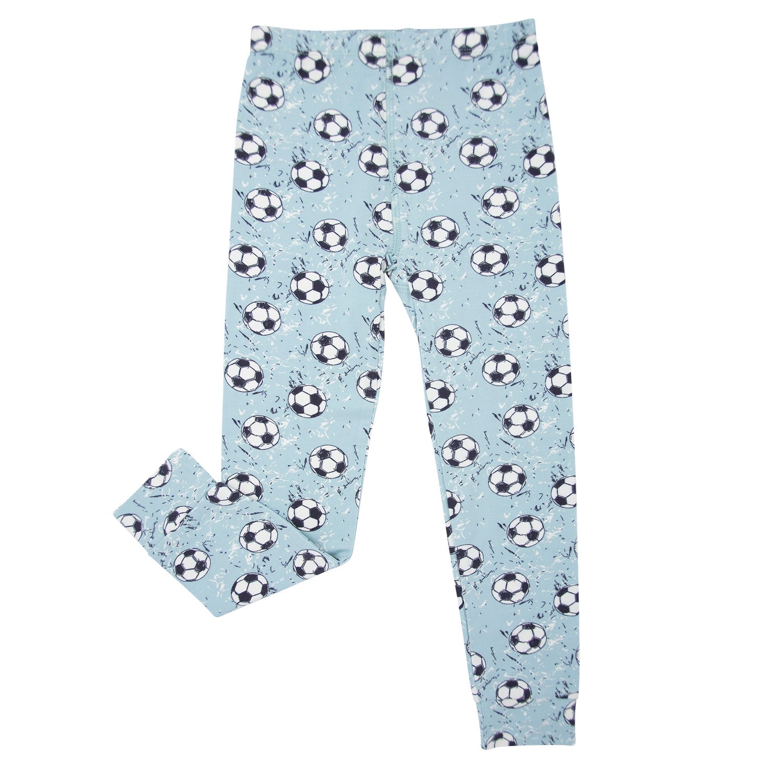 Big Kid Pajama - Soccer Teal