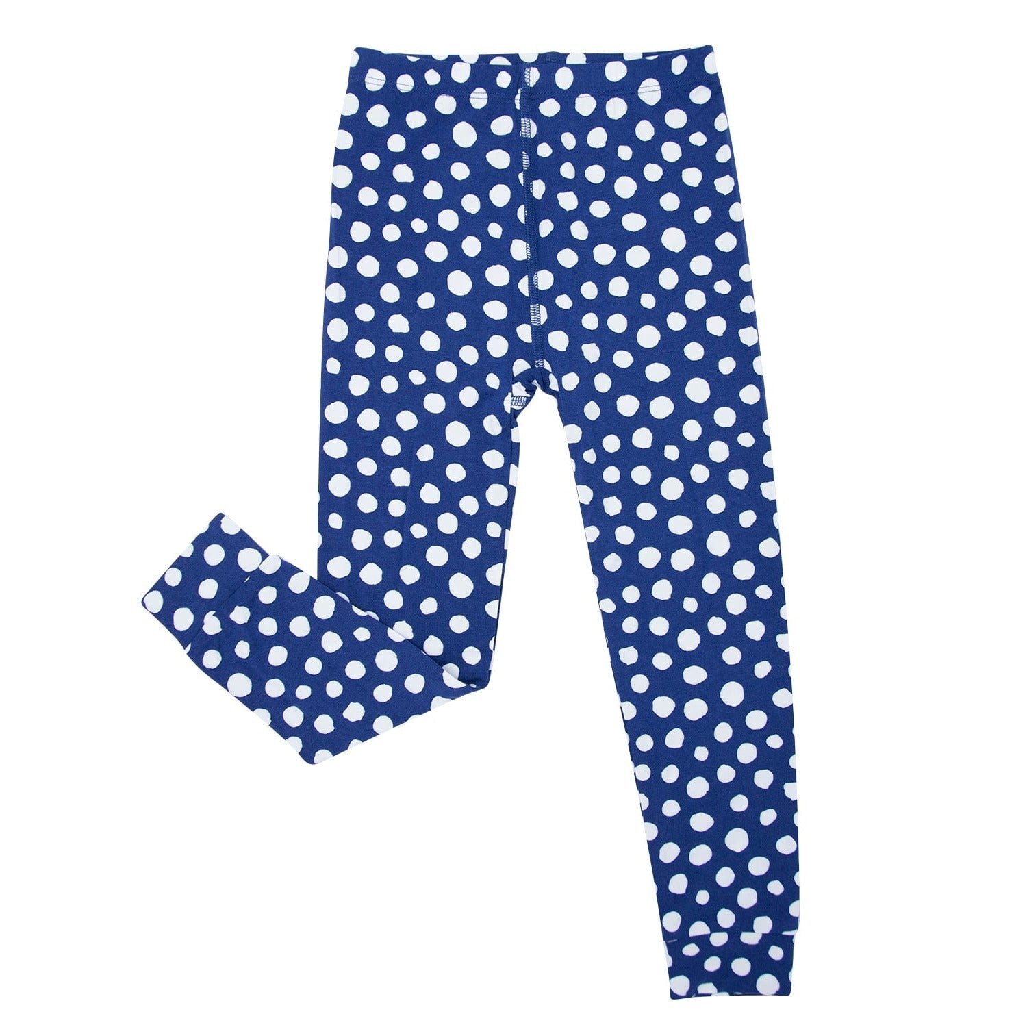 Big Kid Pajama - Navy Dots