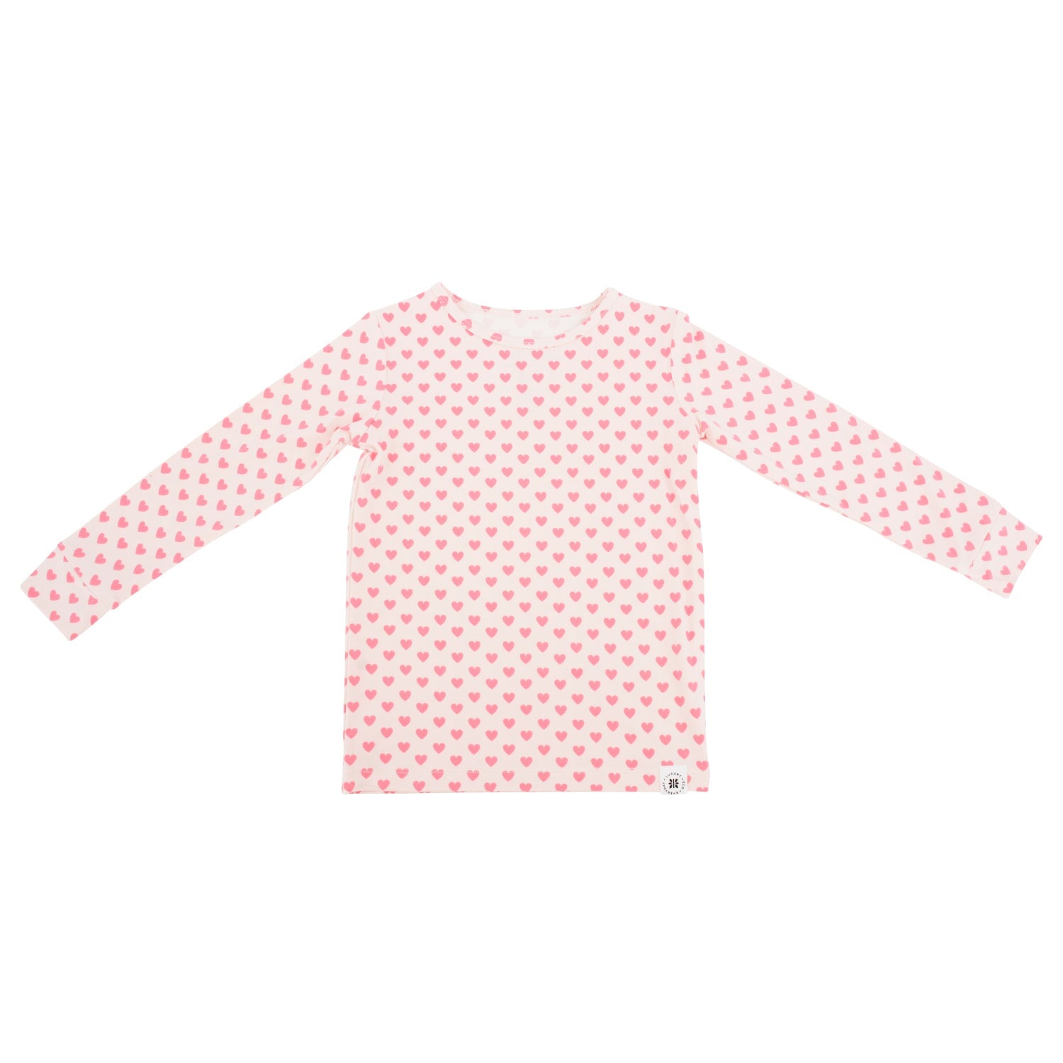 Big Kid Pajama - Pink Hearts