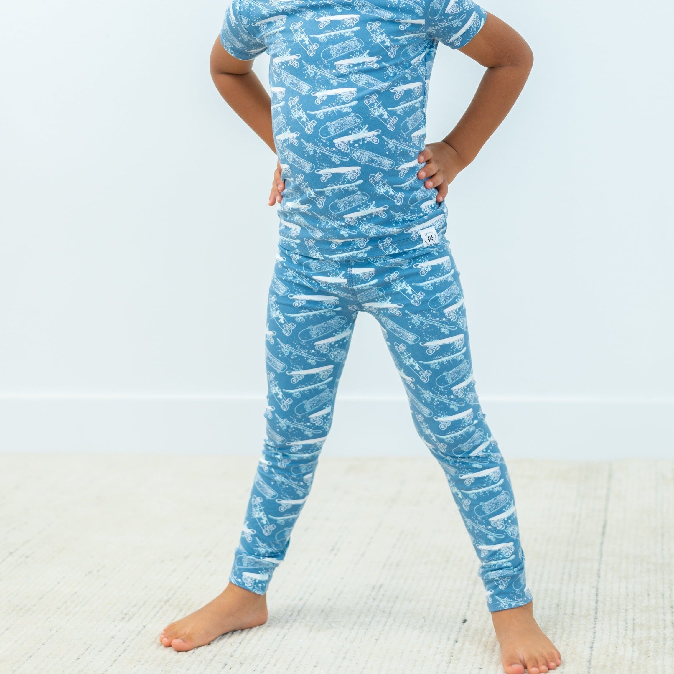 Big Kid Pajama S/s - Skateboards