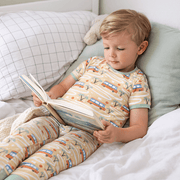 Big Kid Pajama S/s - Surf Van