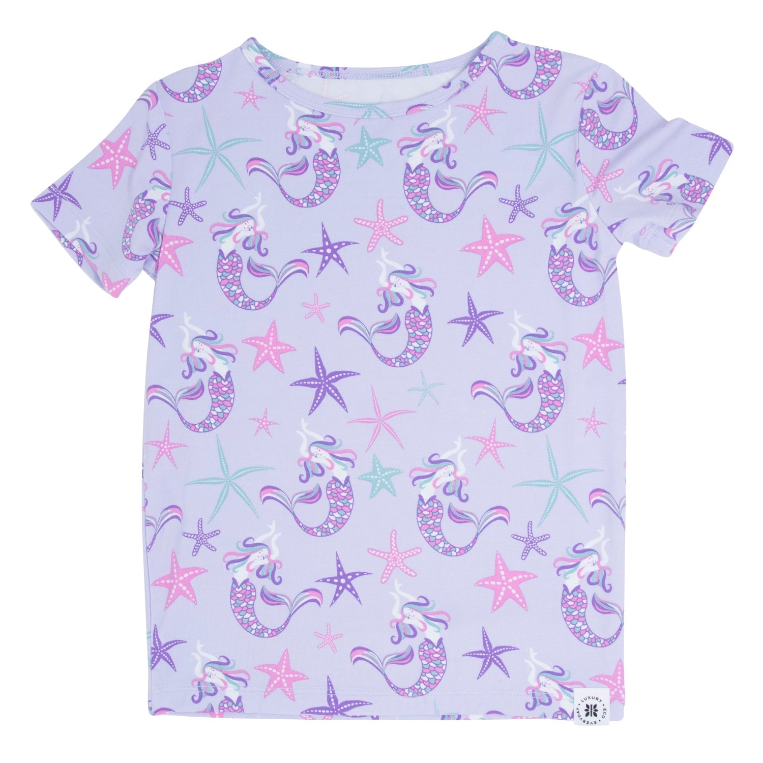 Big Kid Pajama S/s - Mermaid Purple