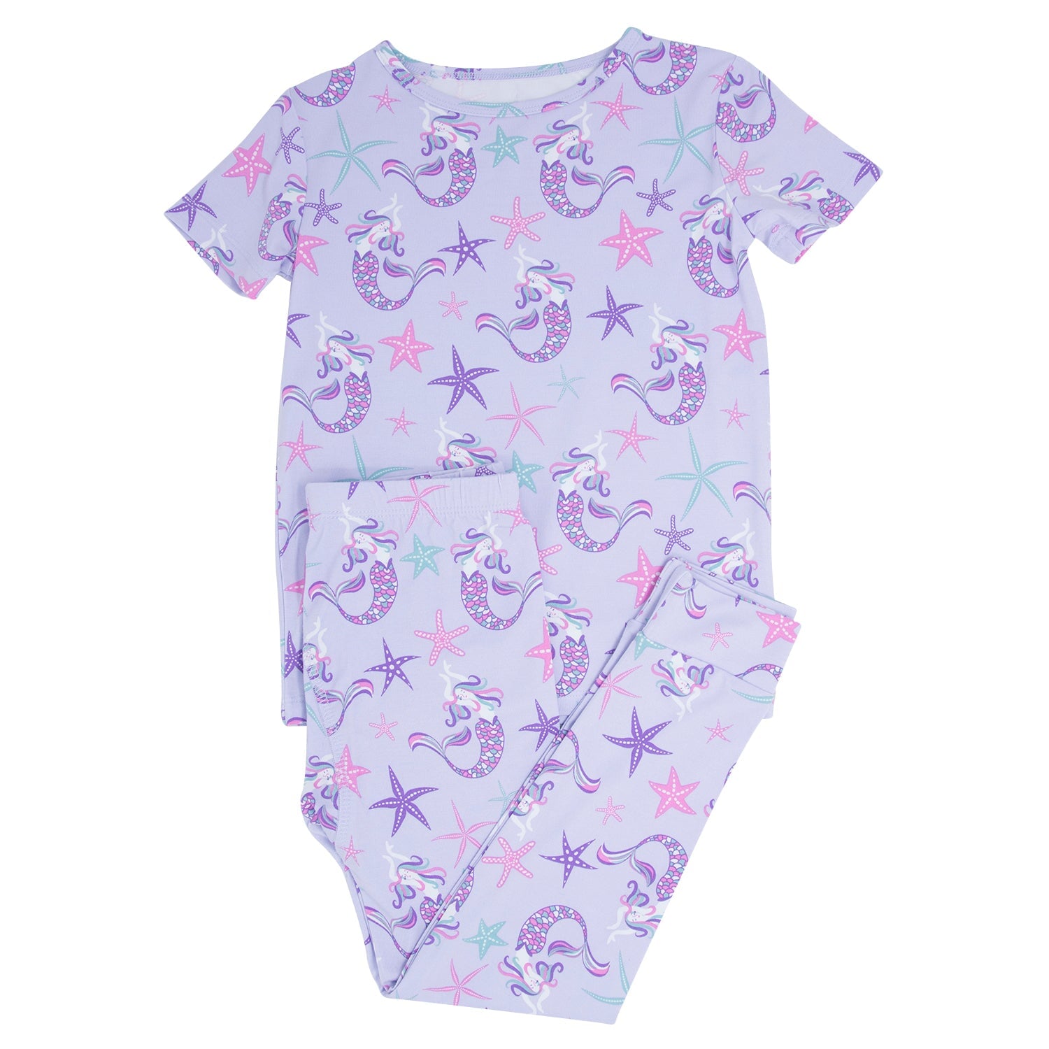 Big Kid Pajama S/s - Mermaid Purple