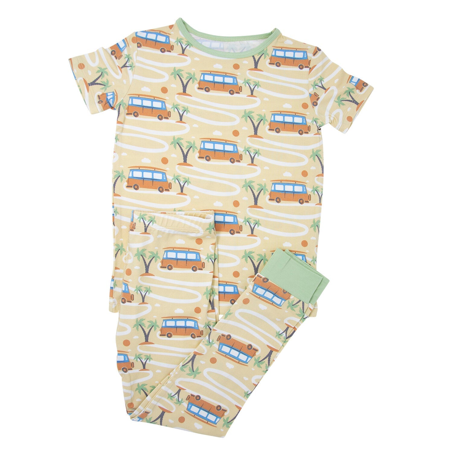 Big Kid Pajama S/s - Surf Van