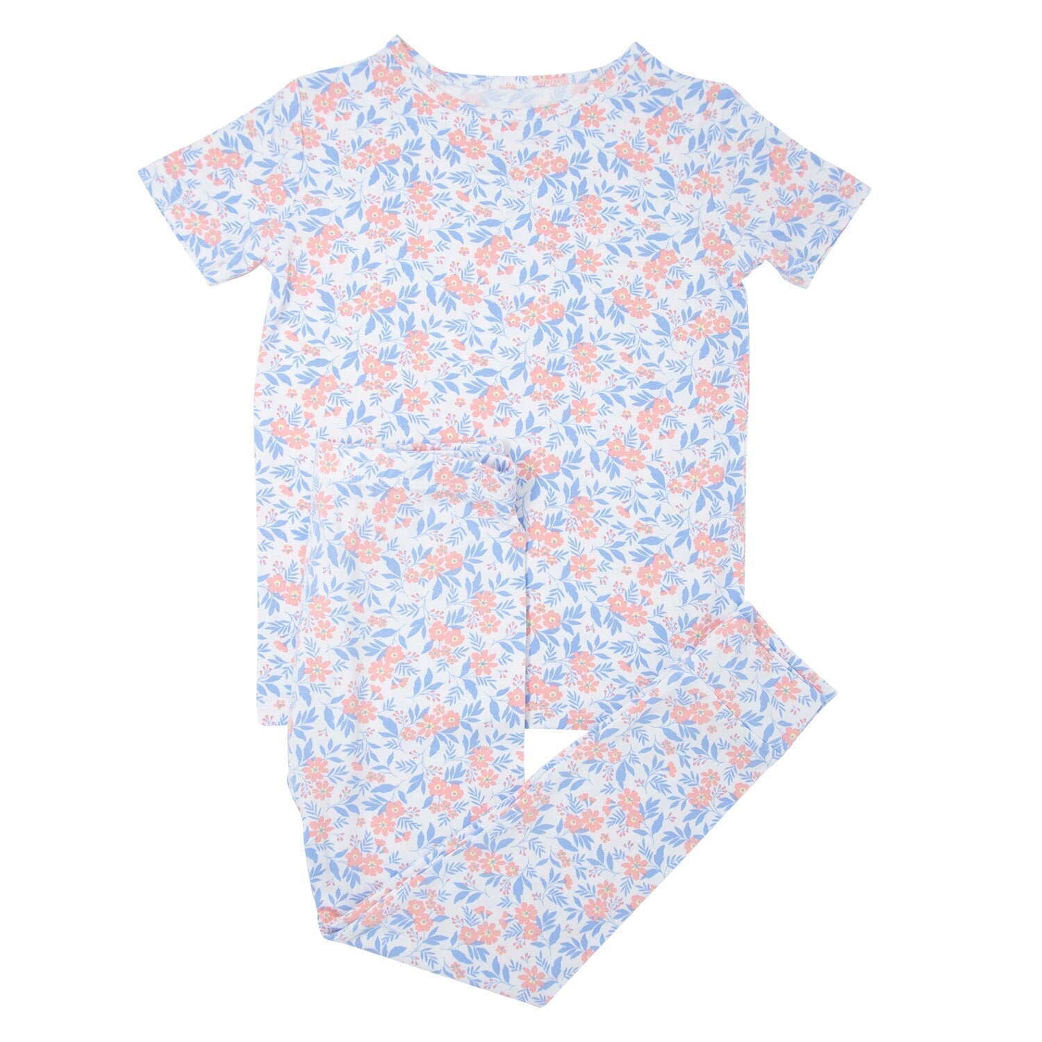 Big Kid Pajama S/s - Vintage Flower Pink