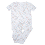 Big Kid Pajama S/s - Polka Dot Grey