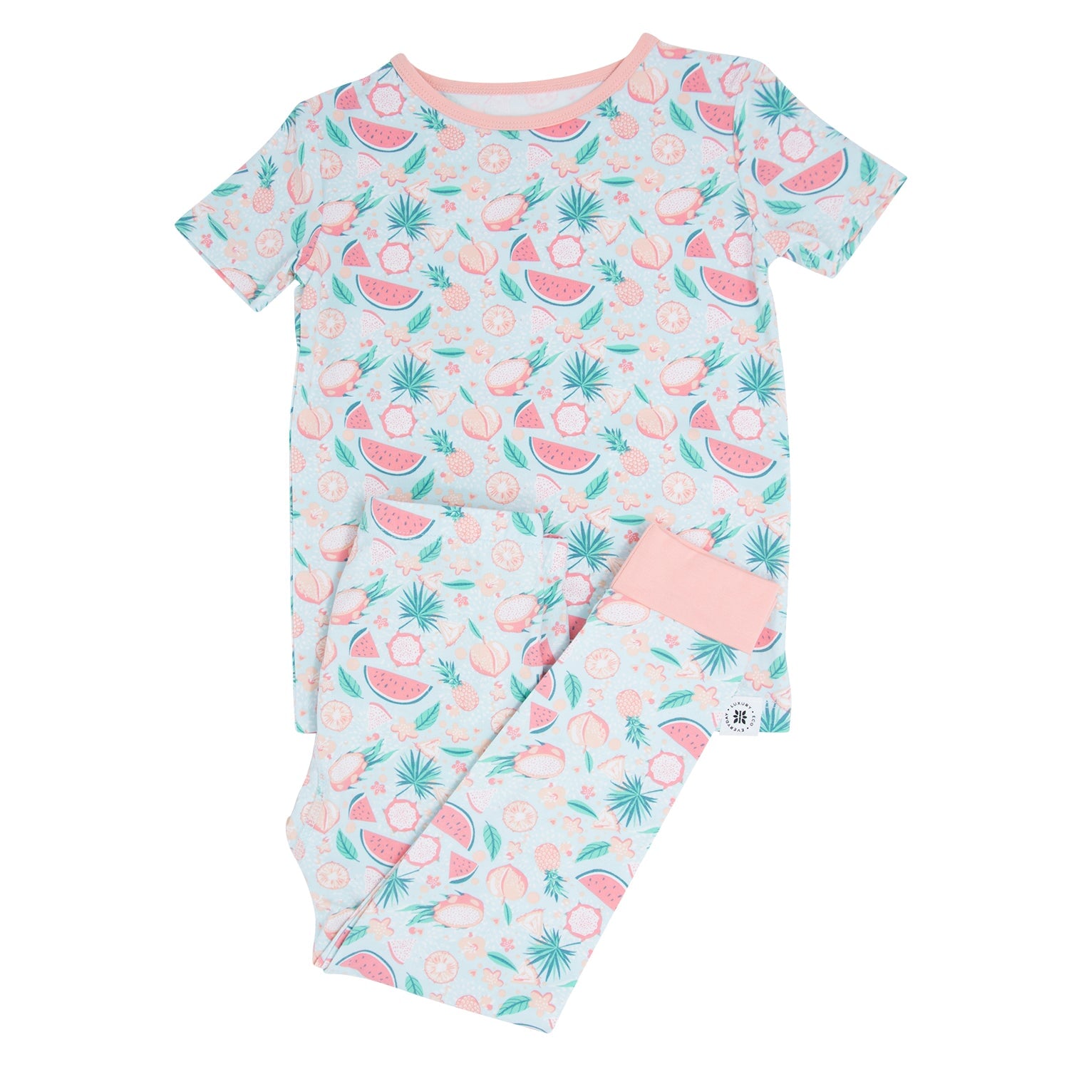 Big Kid Pajama S/s - Dragon Fruit