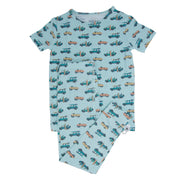 Surfing Beach Big Kid Pajama S/s