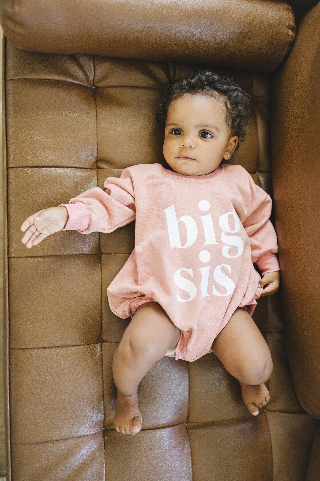 Big Sis Sweatshirt Romper - More Colors