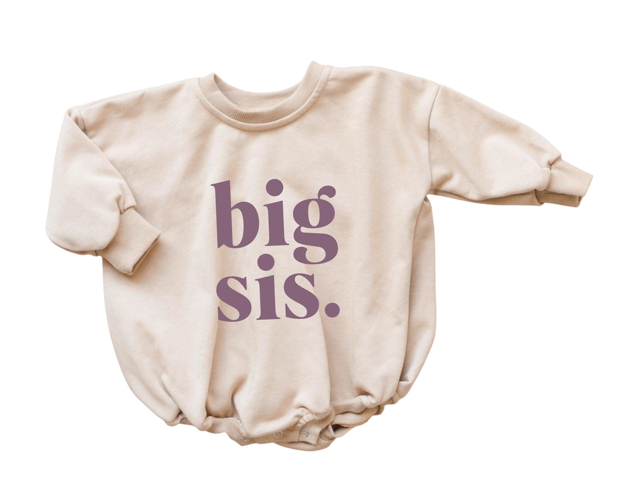 Big Sis Sweatshirt Romper - More Colors