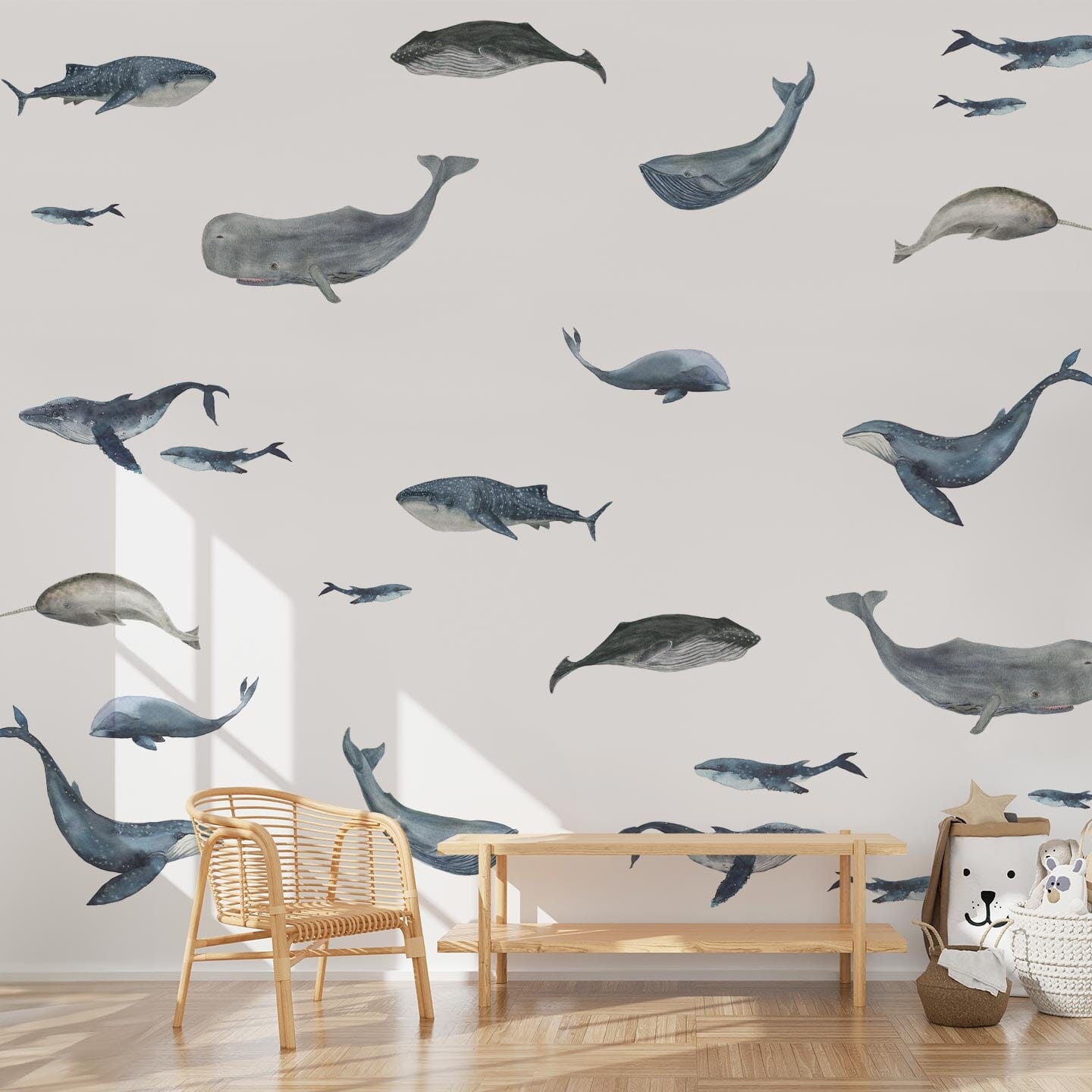 Big Whale Wall Decals