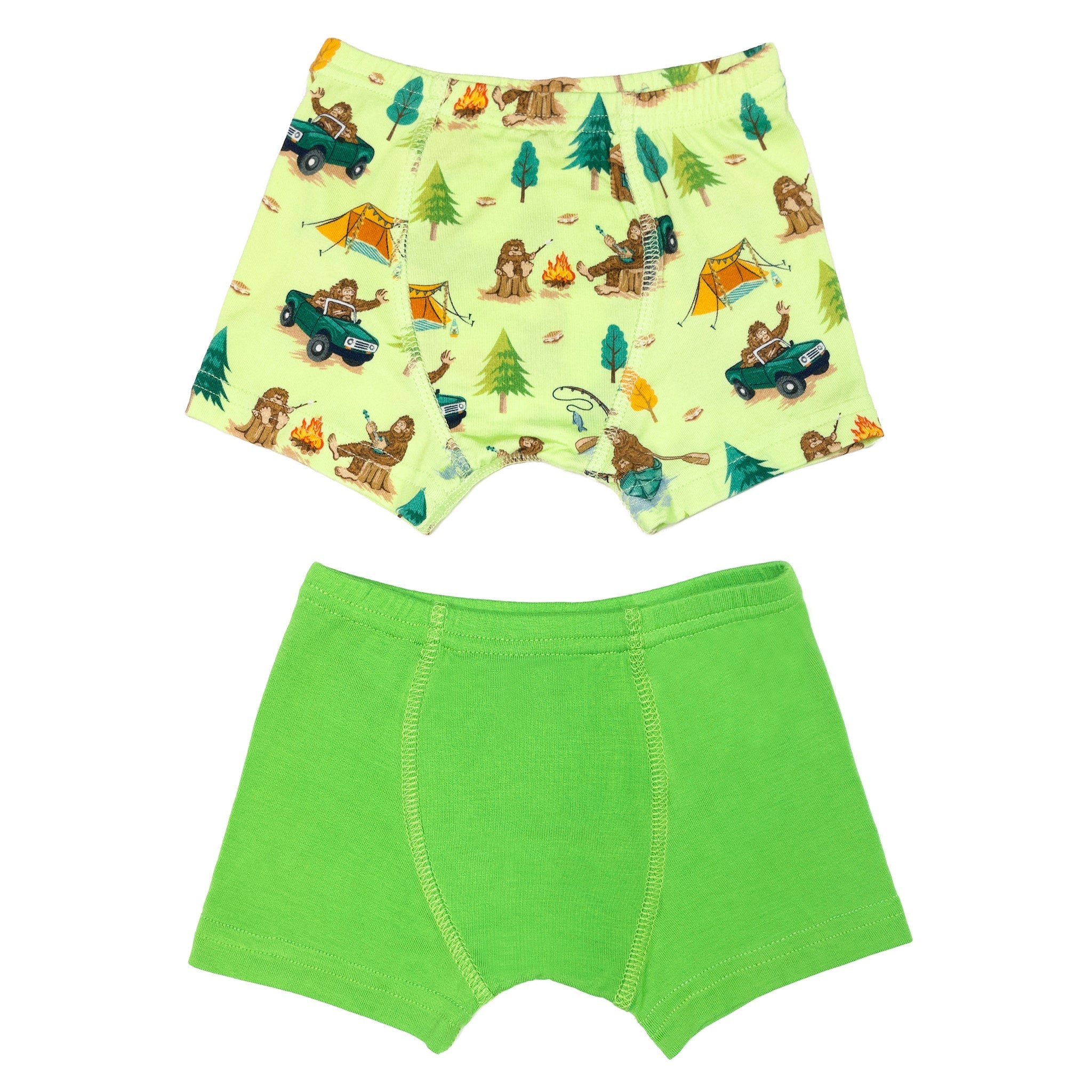 Bigfoot Camping Expedition Boys Boxer Set Of 2