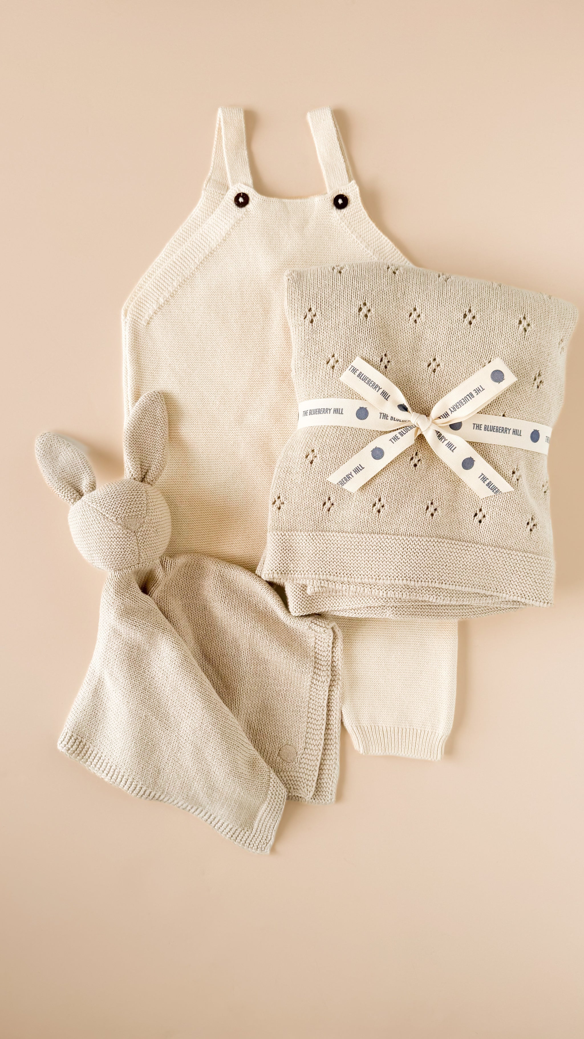 Organic Cotton Bunny Lovey, Birch