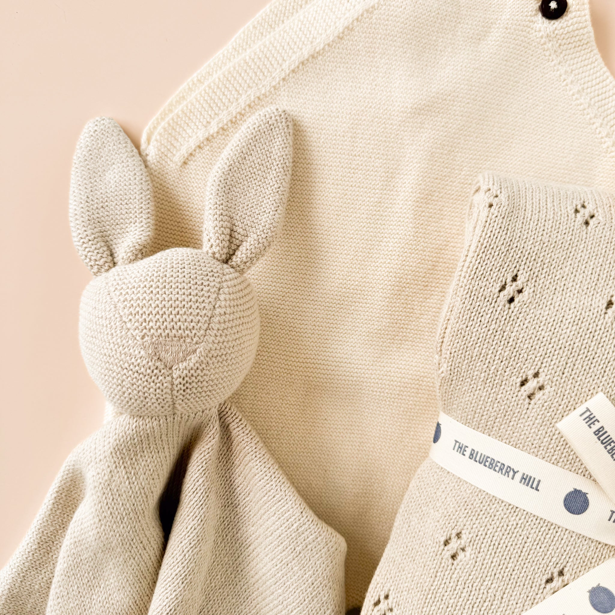 Organic Cotton Bunny Lovey, Birch