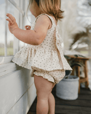 Birdie Bow Front Top & Bloomer Set - Petit Fleur