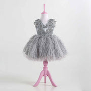 Elena Gray Party Dress
