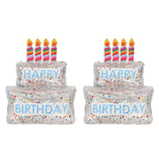 Confetti Filled Birthday Cake Balloons (set Of 2)