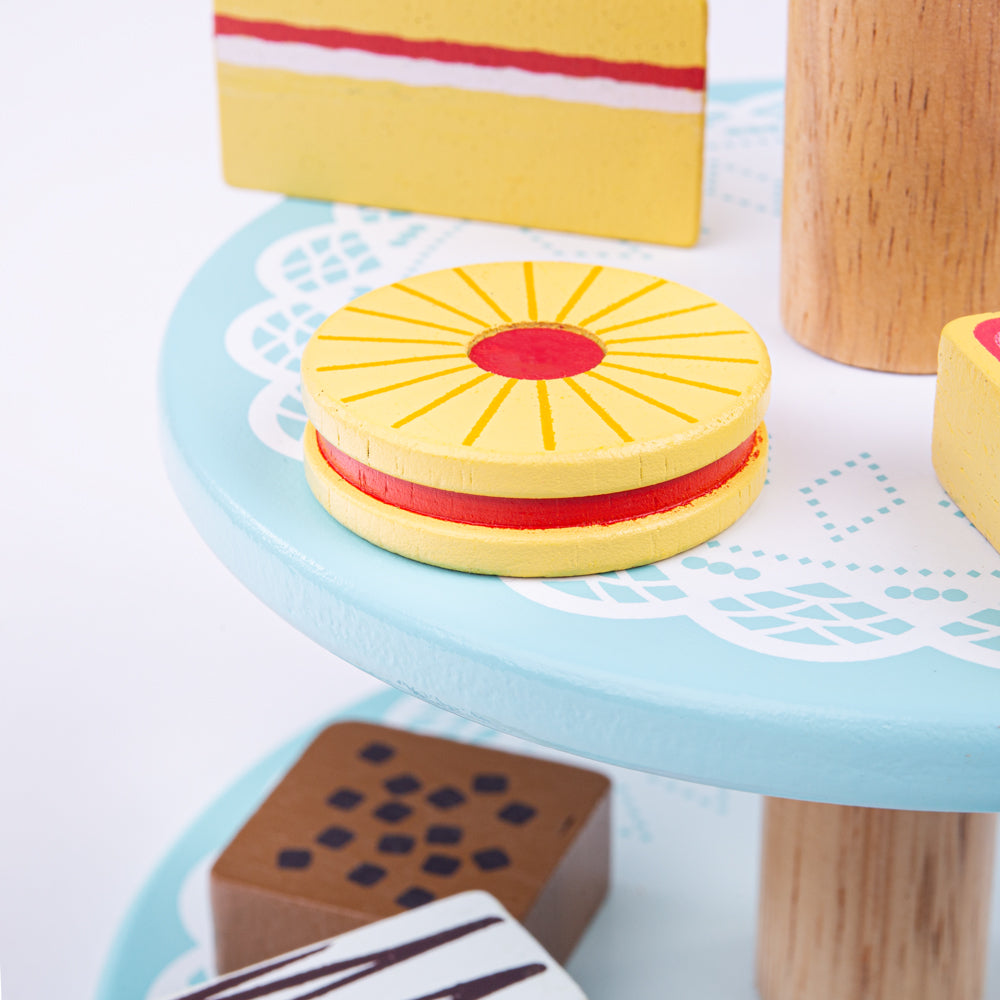 Cake Stand With 9 Cakes By Bigjigs Toys Us