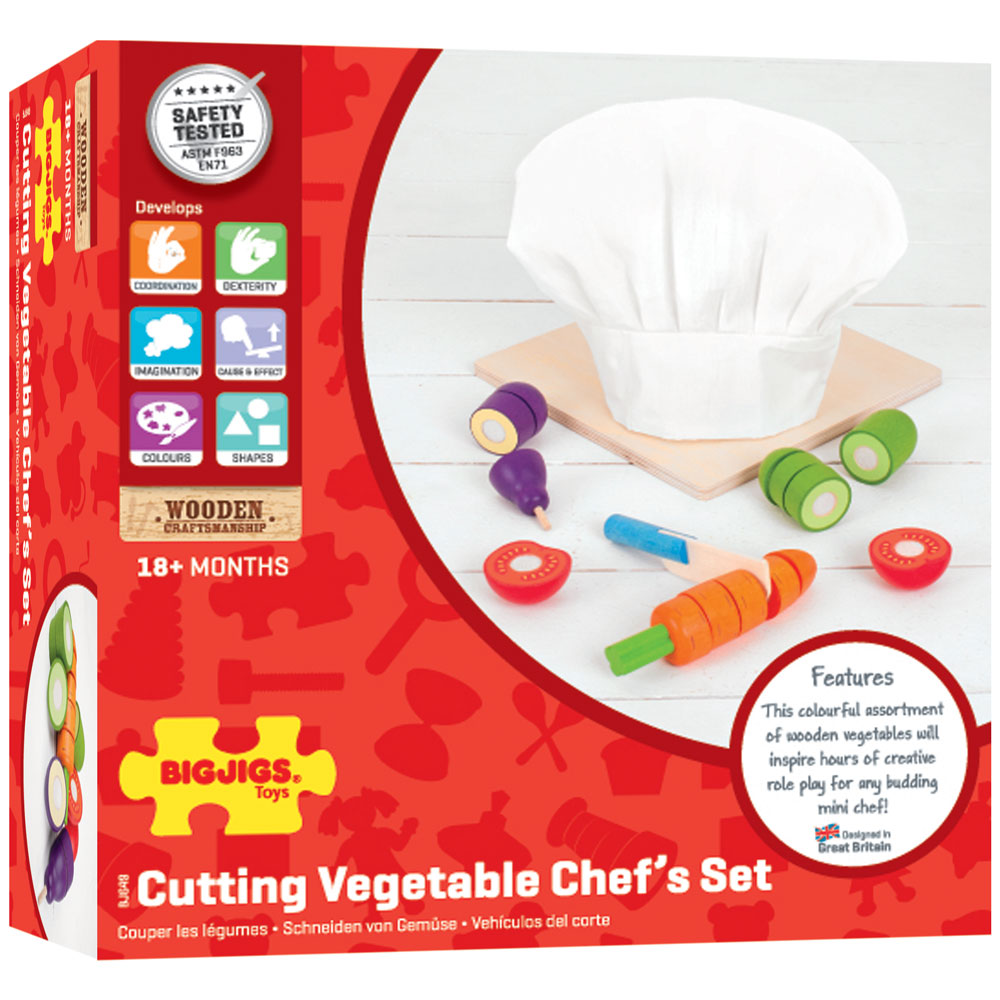 Cutting Vegetables Chef Set By Bigjigs Toys Us