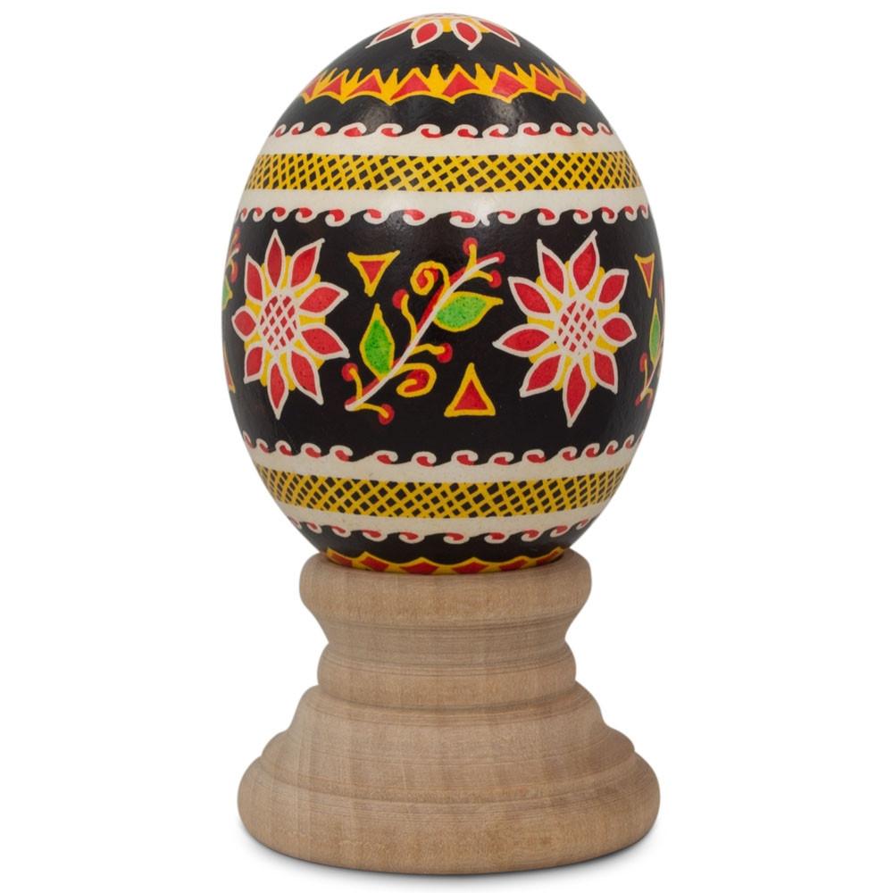 Flowers Authentic Blown Real Eggshell Ukrainian Easter Egg Pysanka