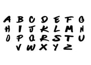 Nimix Alphabets Black / Medium