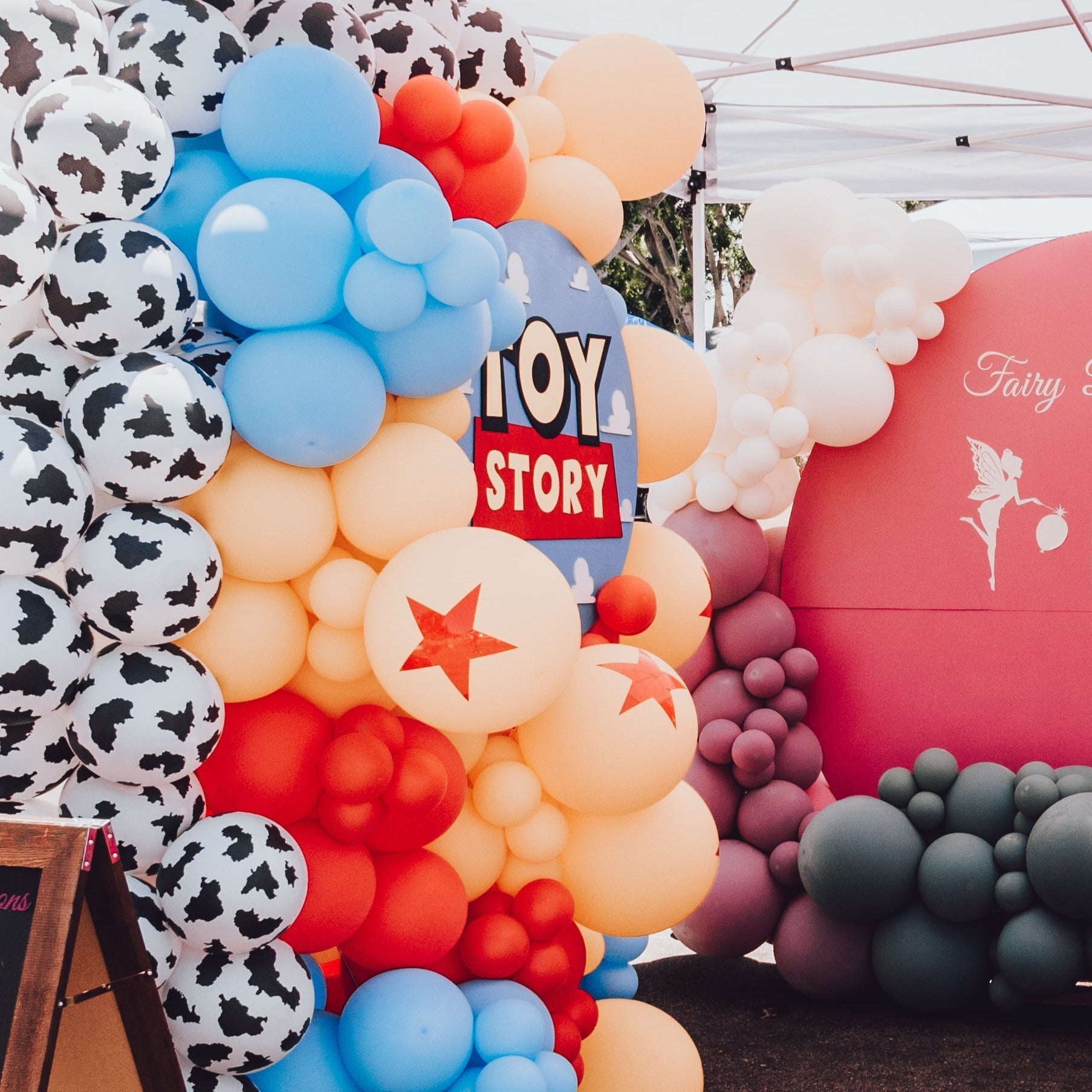 Black And White Cow Print Latex Balloons