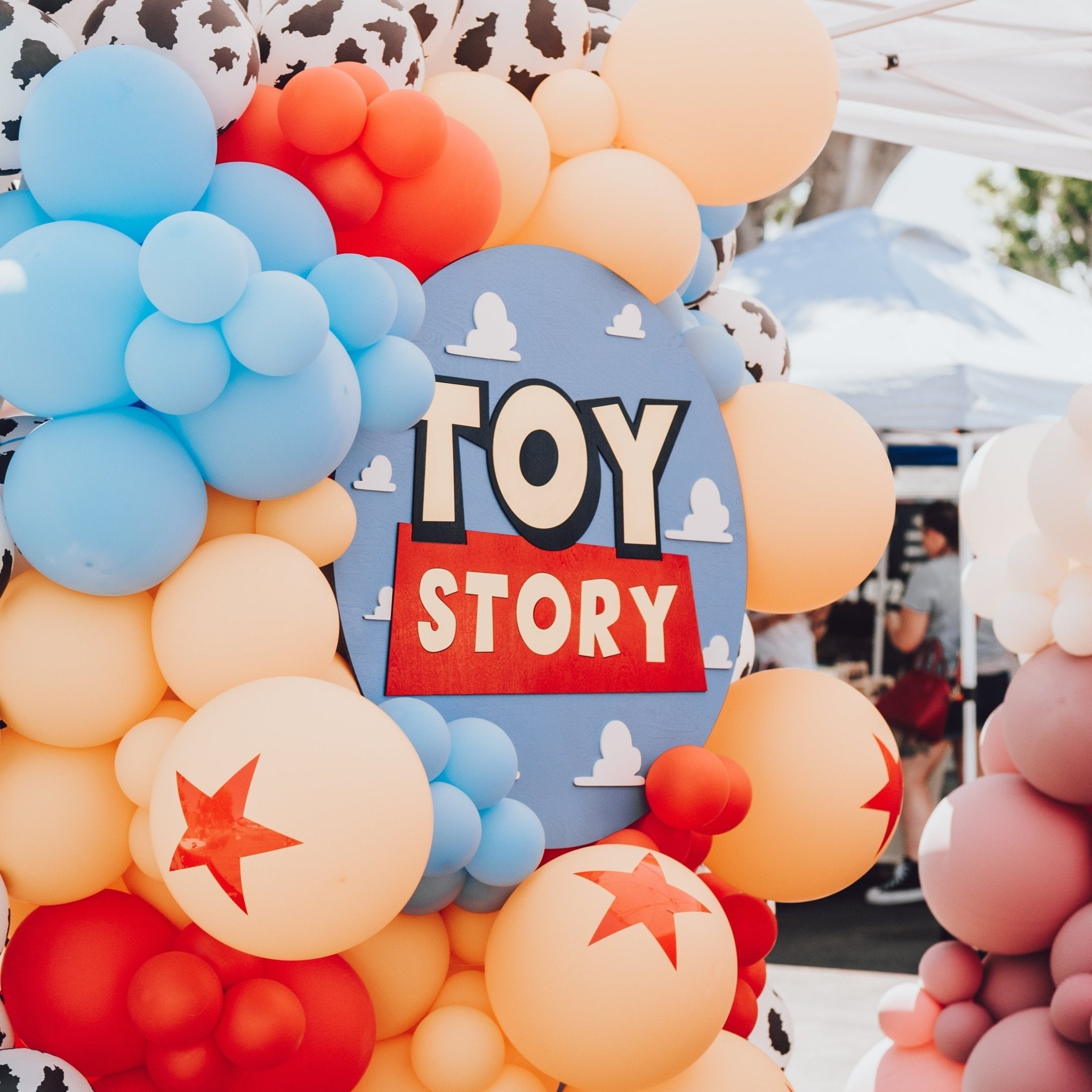 Black And White Cow Print Latex Balloons