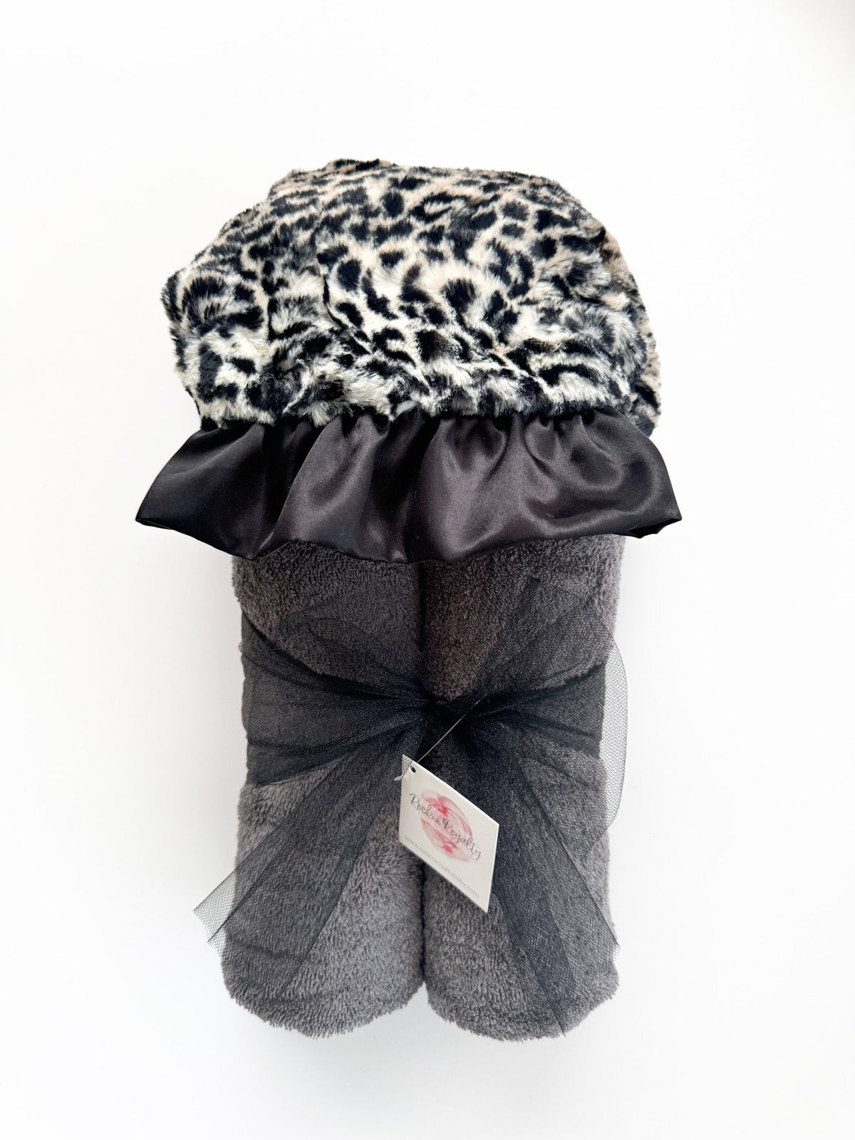 Black Cheetah | Hooded Bath Towel