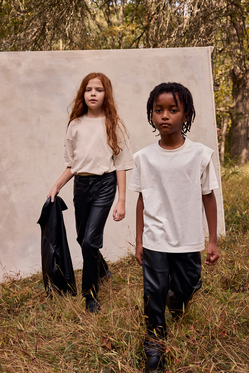 Faux Leather Straight Leg Pant