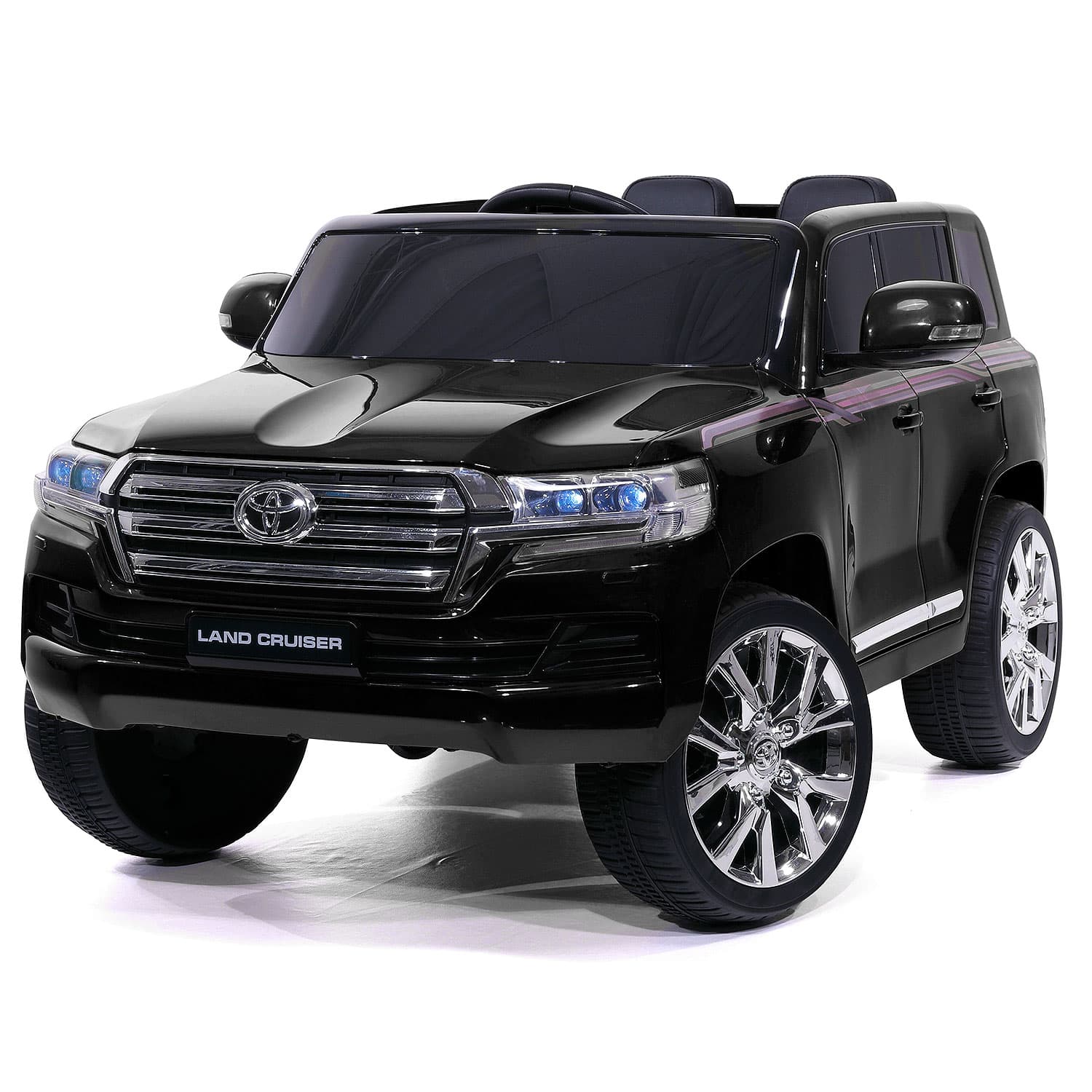 Toyota Land Cruiser 12v Kids Ride-on Car With R/c Parental Remote | Black