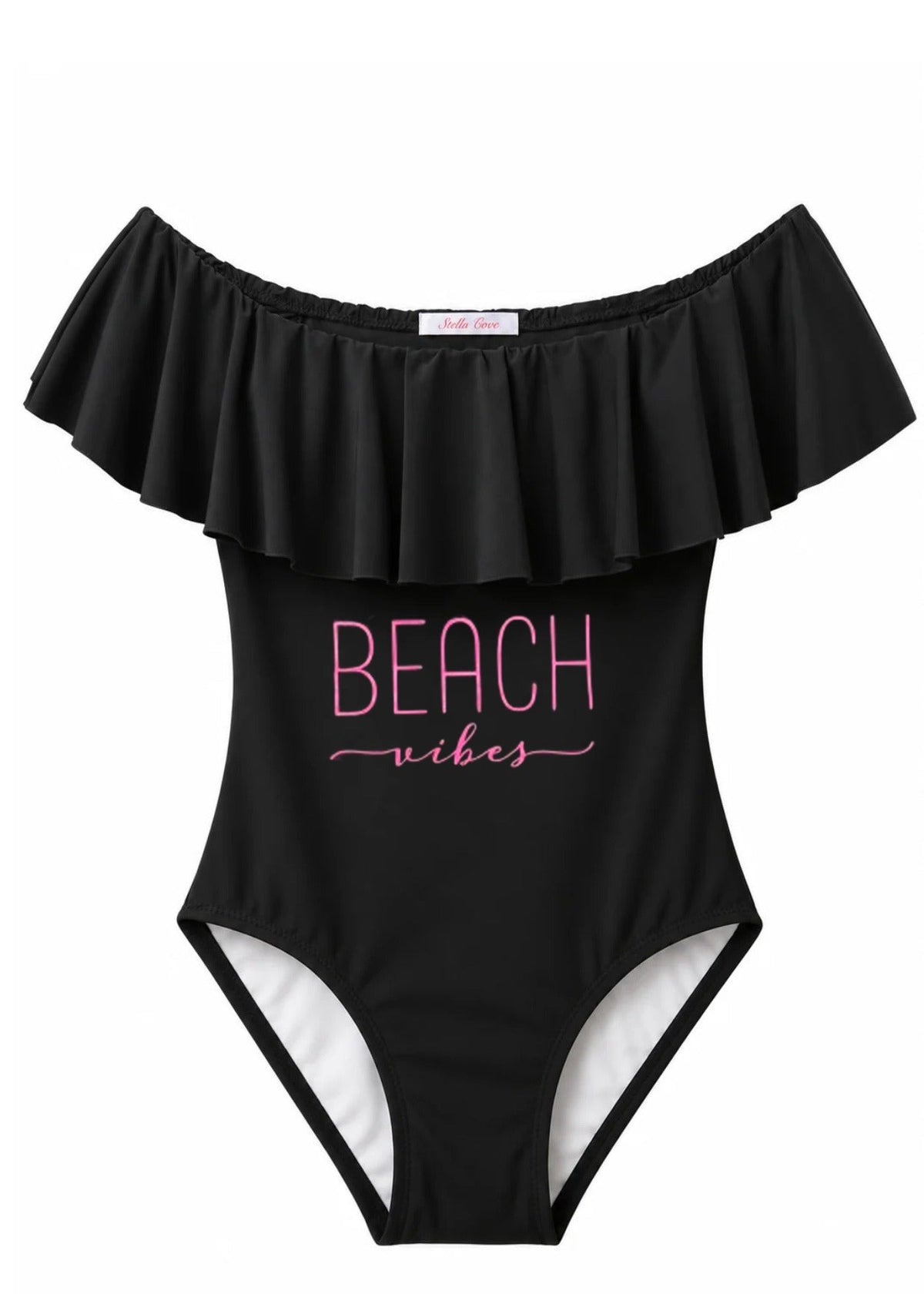 Beach Vibes Black Swimsuit