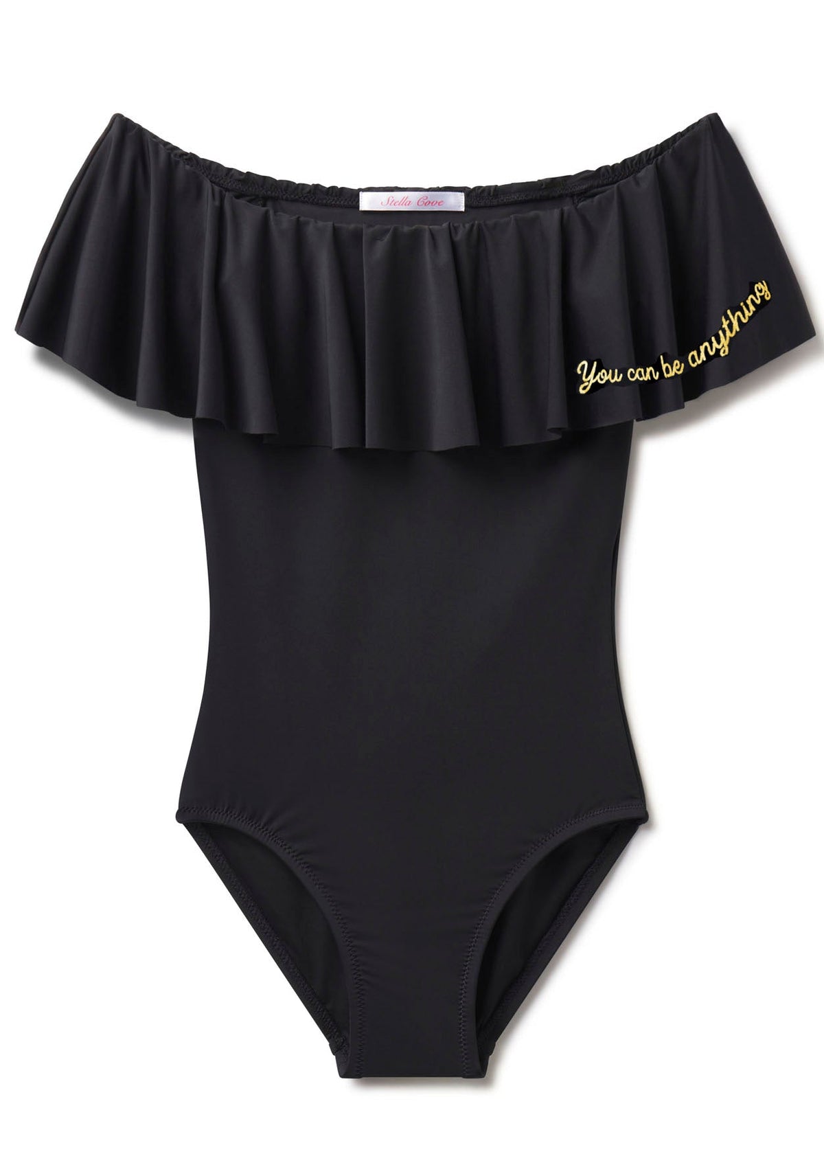 "you Can Be Anything" Black Swimsuit