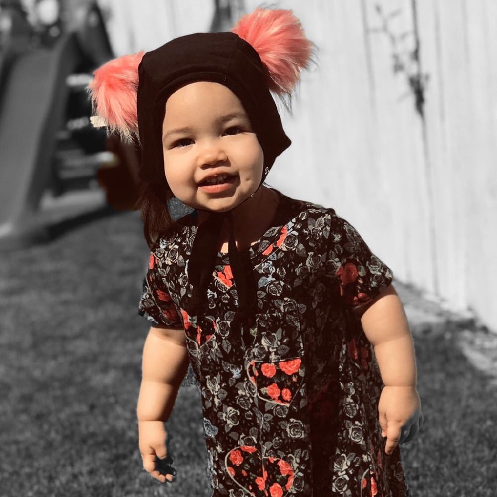 Brimless Bonnet In Black Panther (add Ears Or Poms)