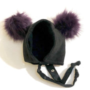 Brimless Bonnet In Black Panther (add Ears Or Poms)