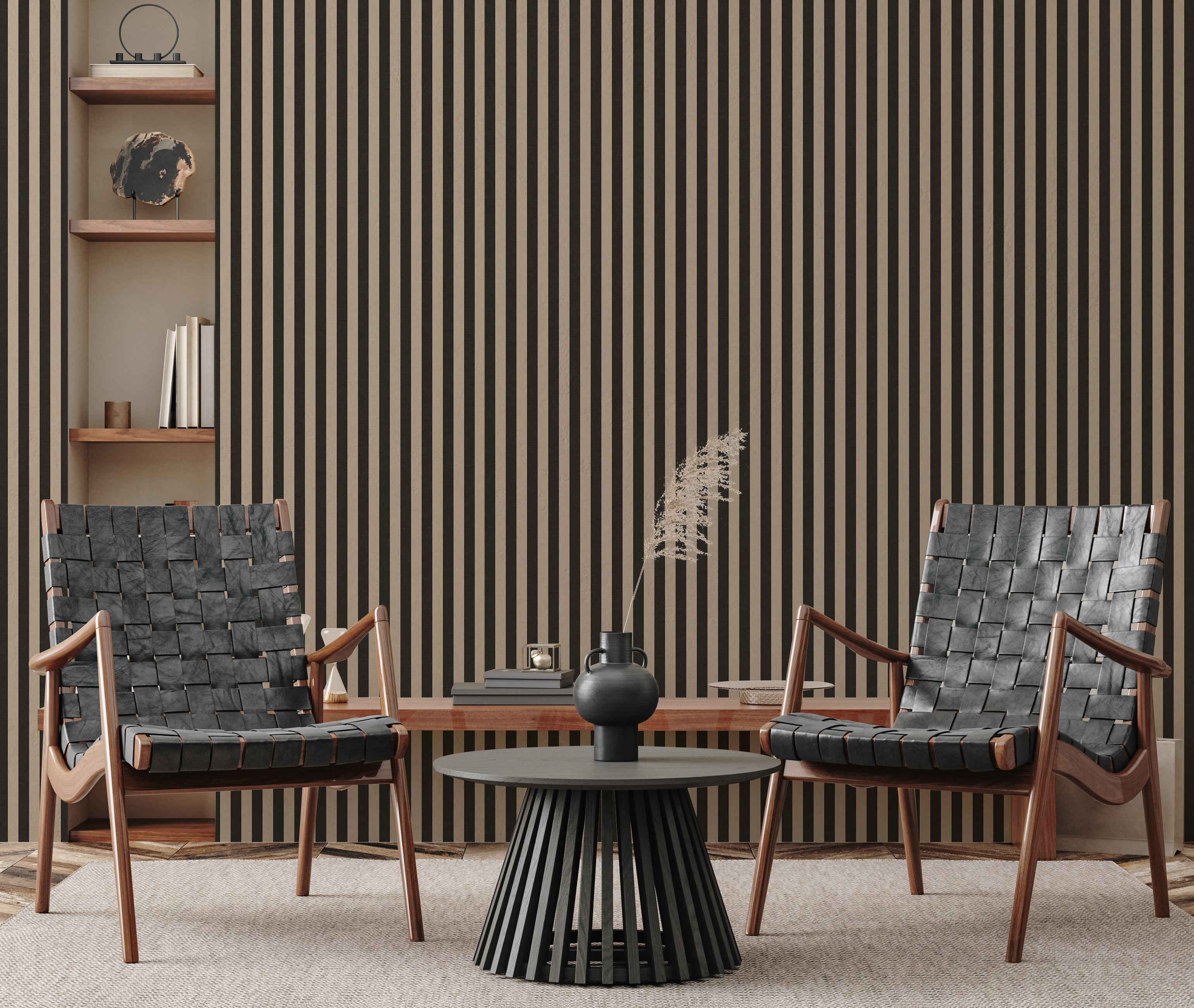 Ashbury Stripe Wallpaper By Safari Natalia X Taddy Mikelaites