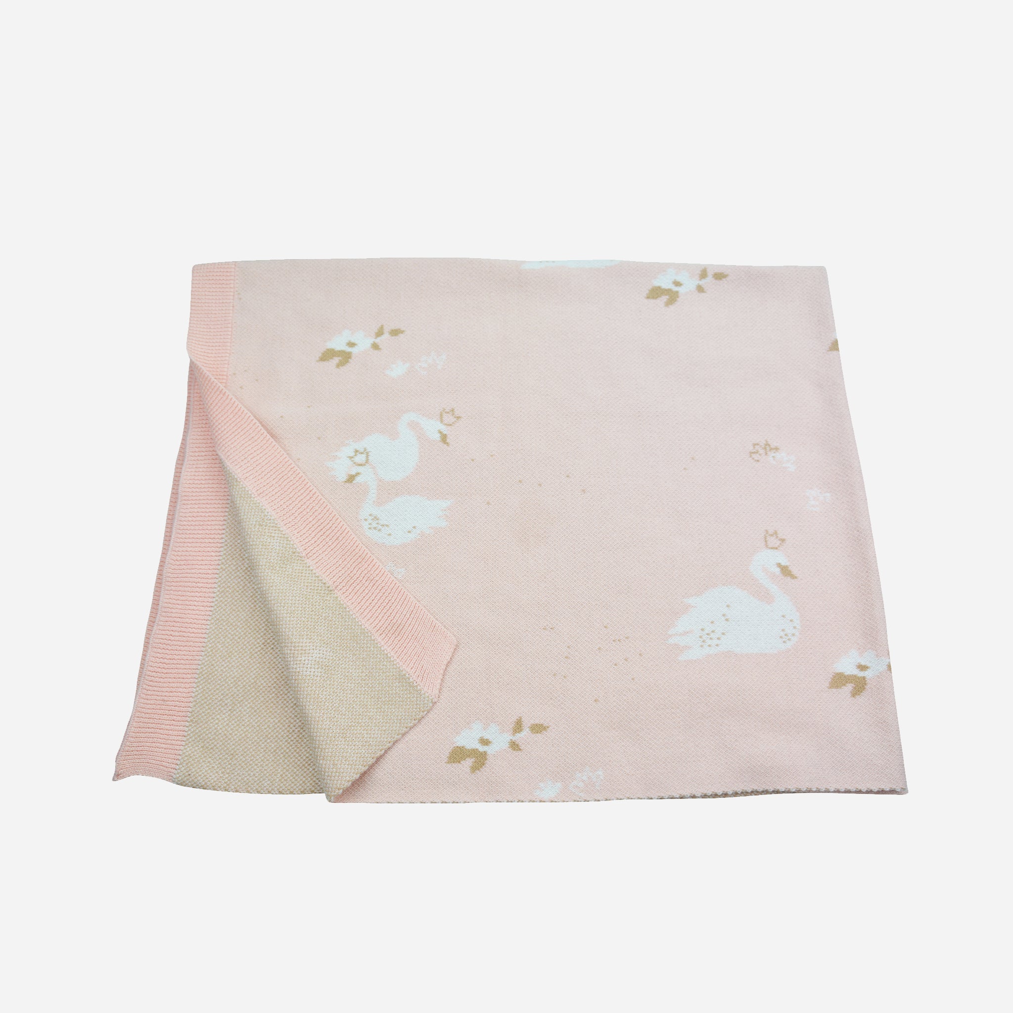 Organic Cotton Blanket Swan