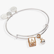 Baby Block And Rattle Bangle