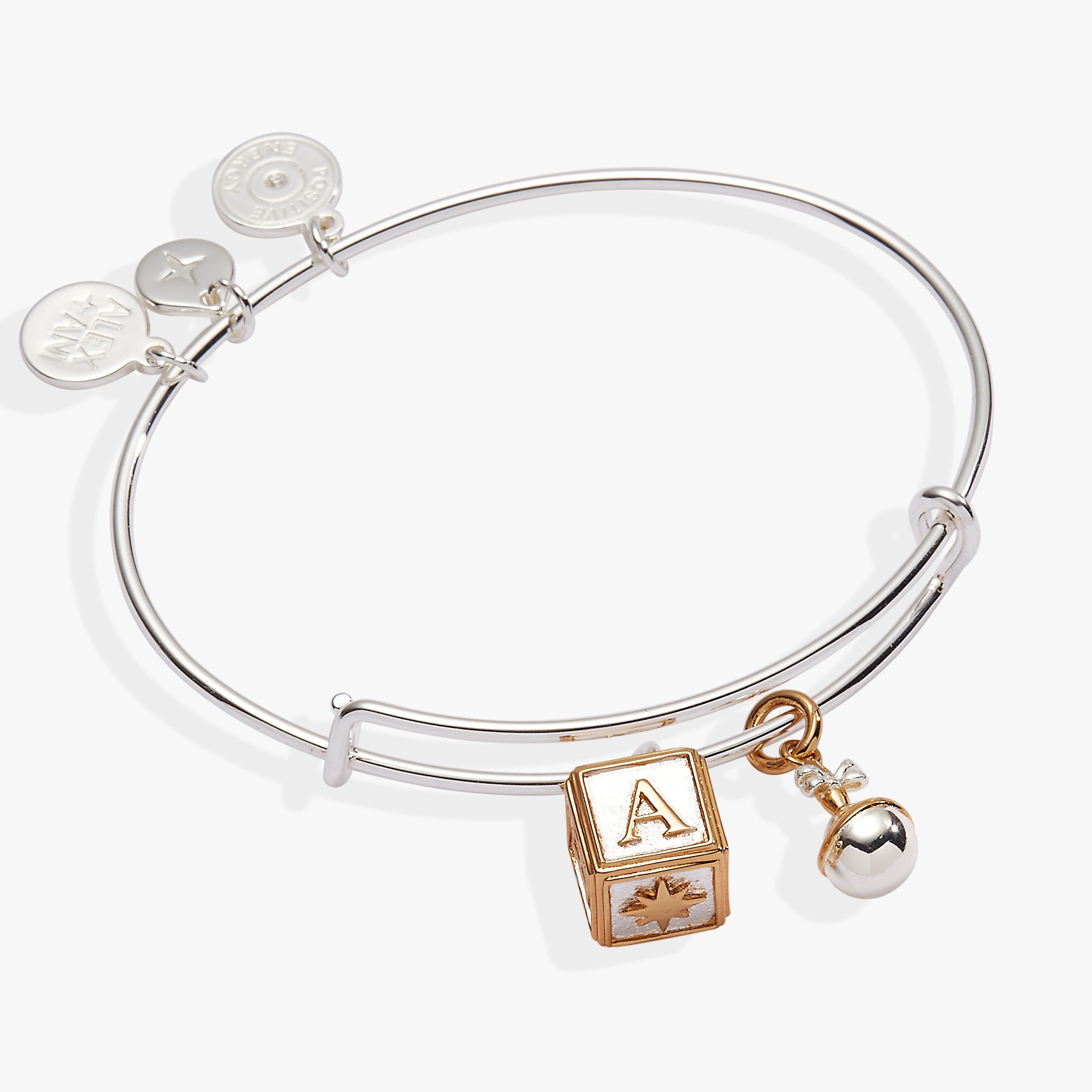 Baby Block And Rattle Bangle