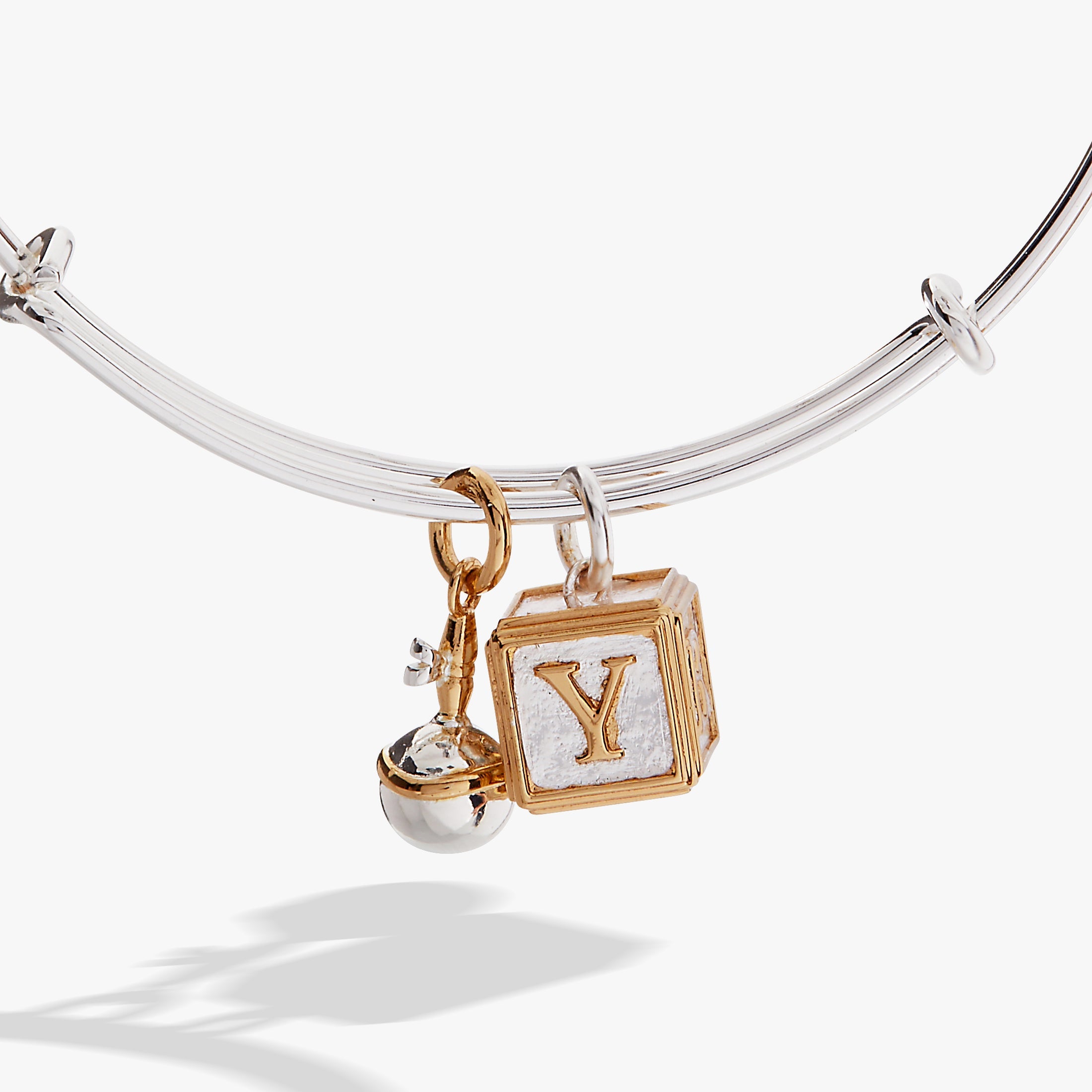 Baby Block And Rattle Bangle