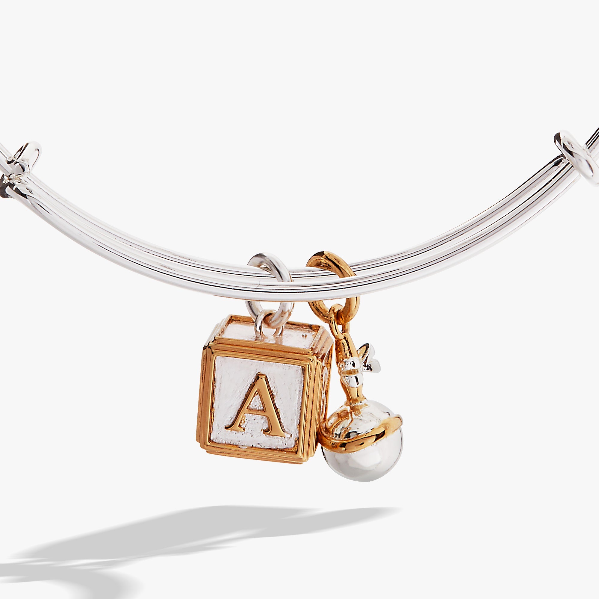 Baby Block And Rattle Bangle