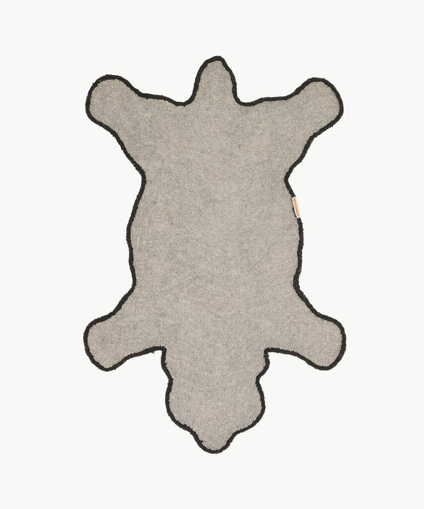 Blooming Black Bear Rug Small